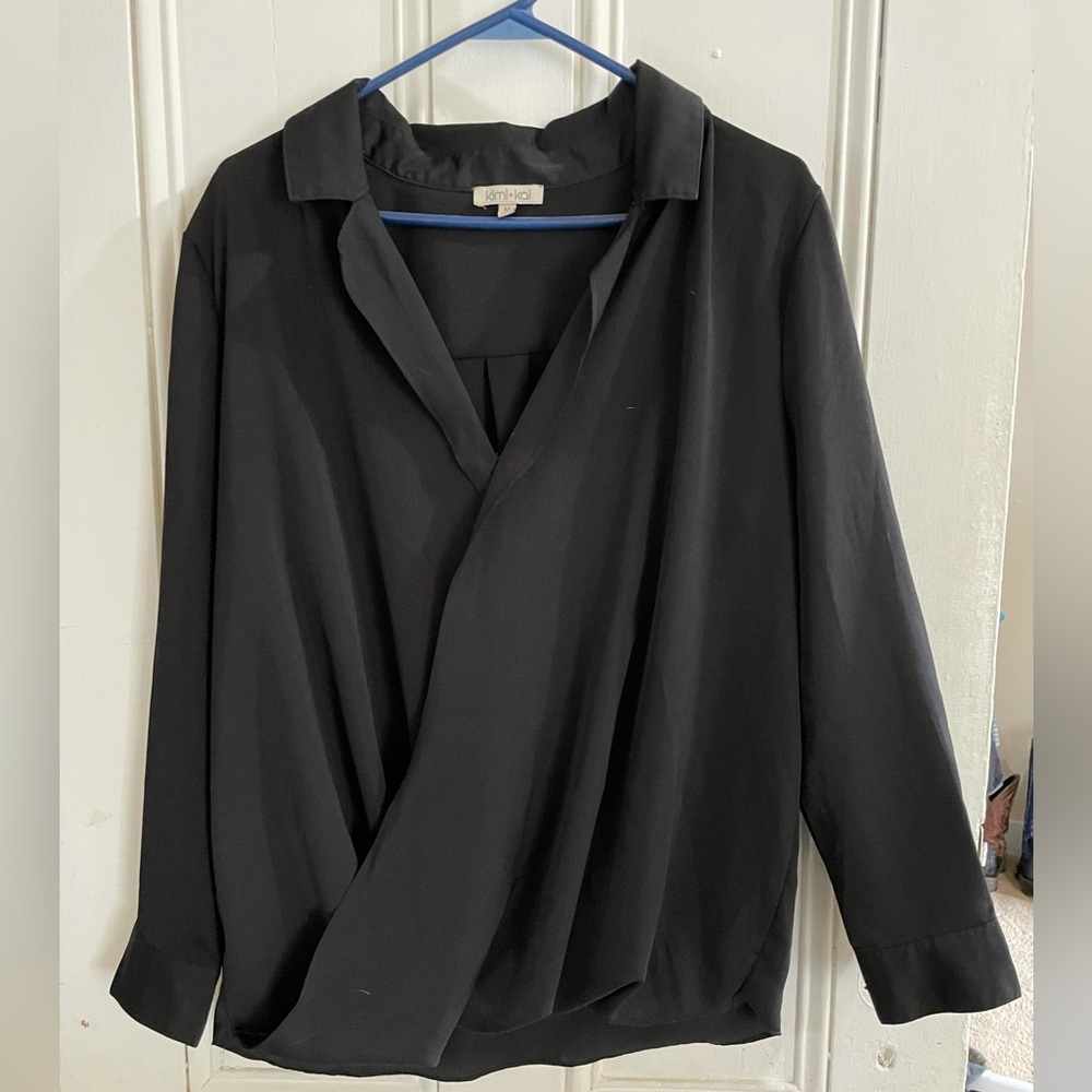 Black Maternity Blouse